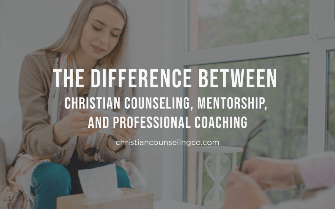 difference between Christian counseling mentorship and professional coaching