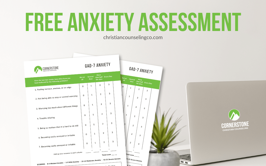 self-assessments for anxiety cornerstone christian counseling
