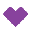 White circle with the purple heart logo for Aetna health insurance