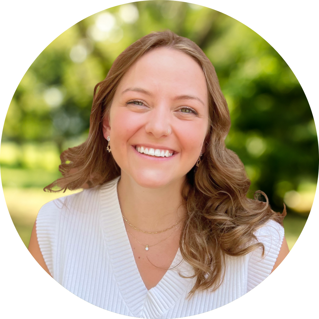 Smiling female counselor with brown hair