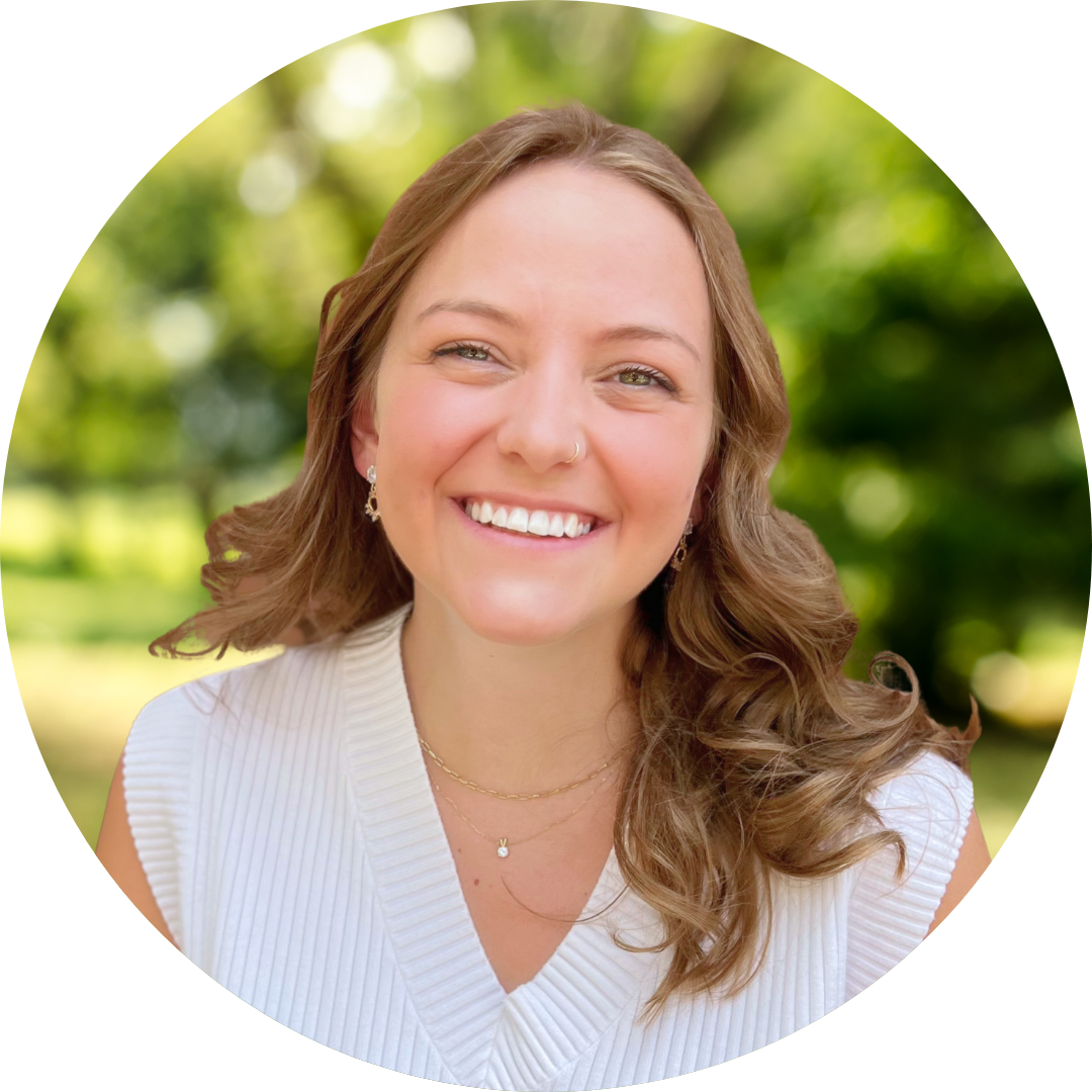 Smiling female counselor with brown hair