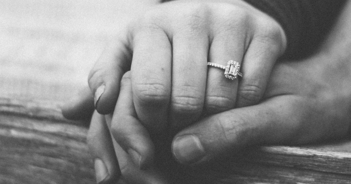 Healing from trauma in marriage, couple holding hands