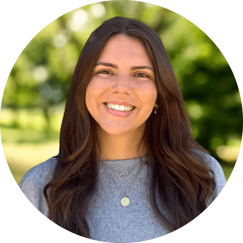 Counselor Lanita Skarda smiles in front of a nature background
