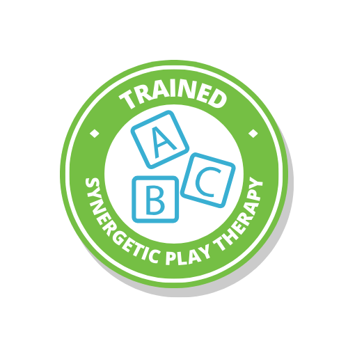 Trained synergetic play therapy badge