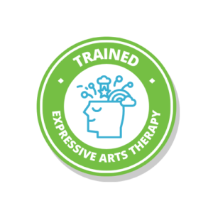 Trained in expressive arts therapy badge